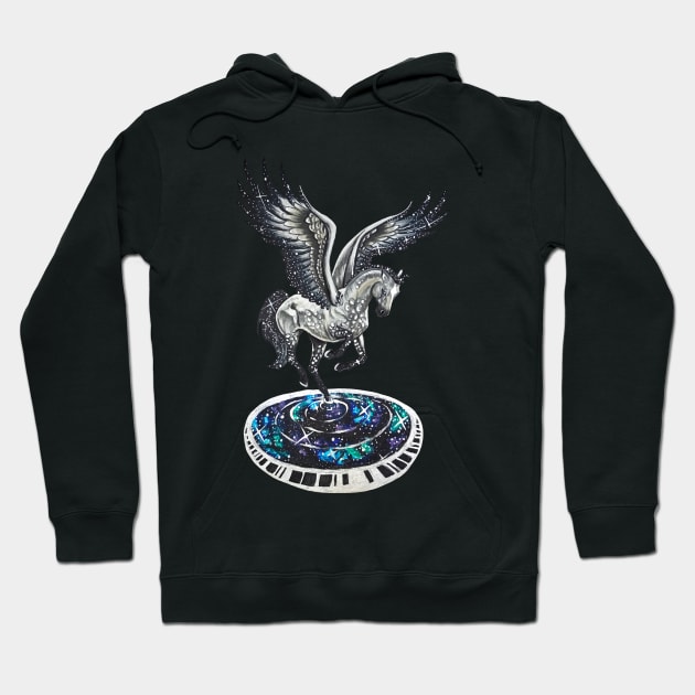 Stardancer the Galaxy Pegasus Hoodie by Lady Lilac